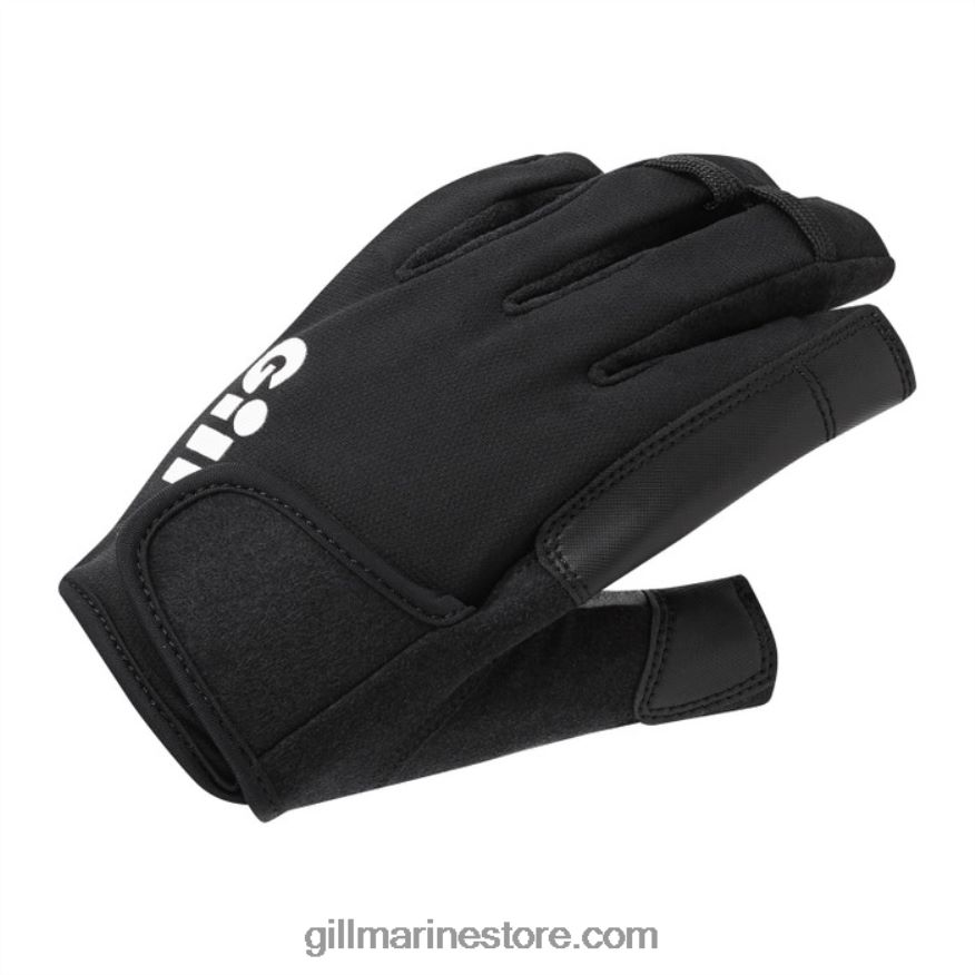 Gill Marine gants de championnat - doigt court DDP04L137 noir