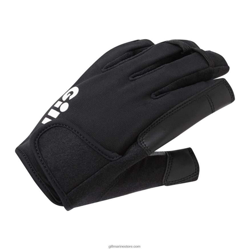 Gill Marine gants de championnat - doigt court DDP04L463 noir