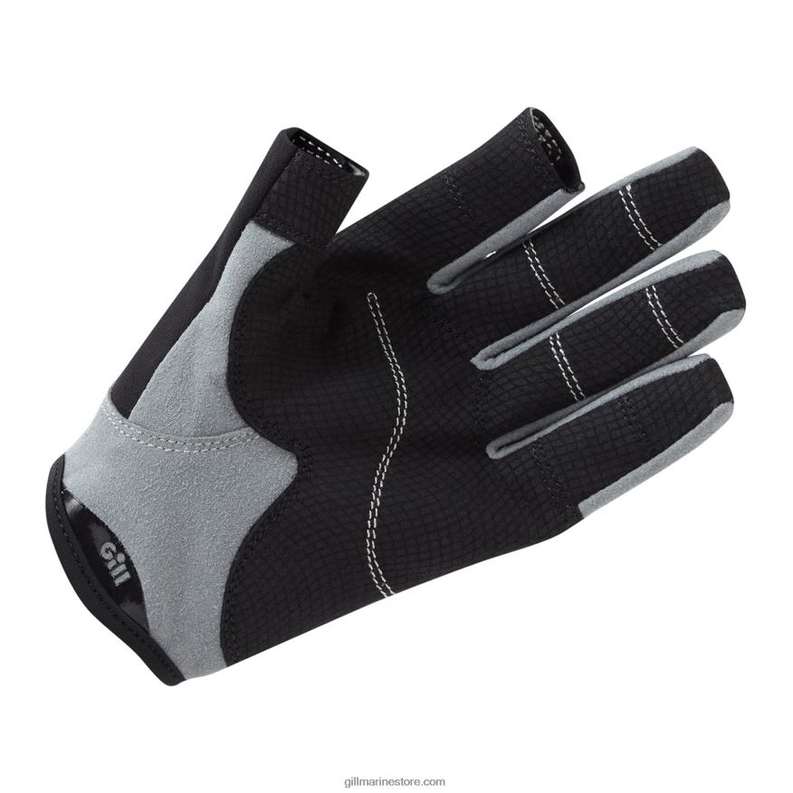 Gill Marine gants de matelot - doigt long DDP04L140 noir