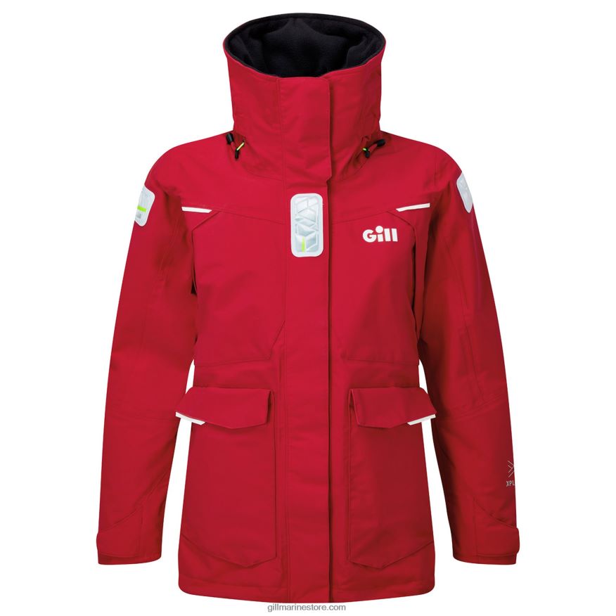 Gill Marine veste hauturière os2 femme DDP04L347 rouge