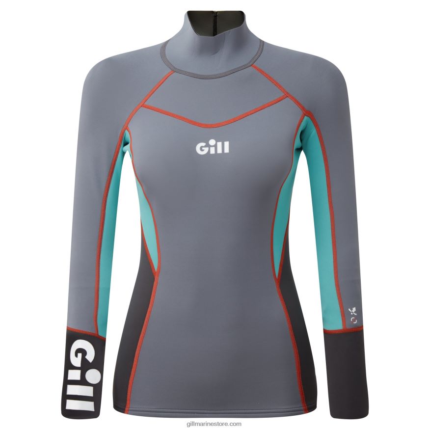 Gill Marine haut femme zenlite DDP04L185 gris acier