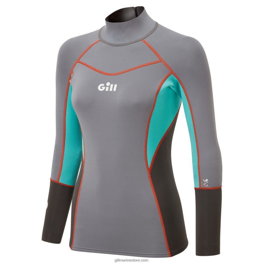 Gill Marine haut femme zenlite DDP04L185 gris acier