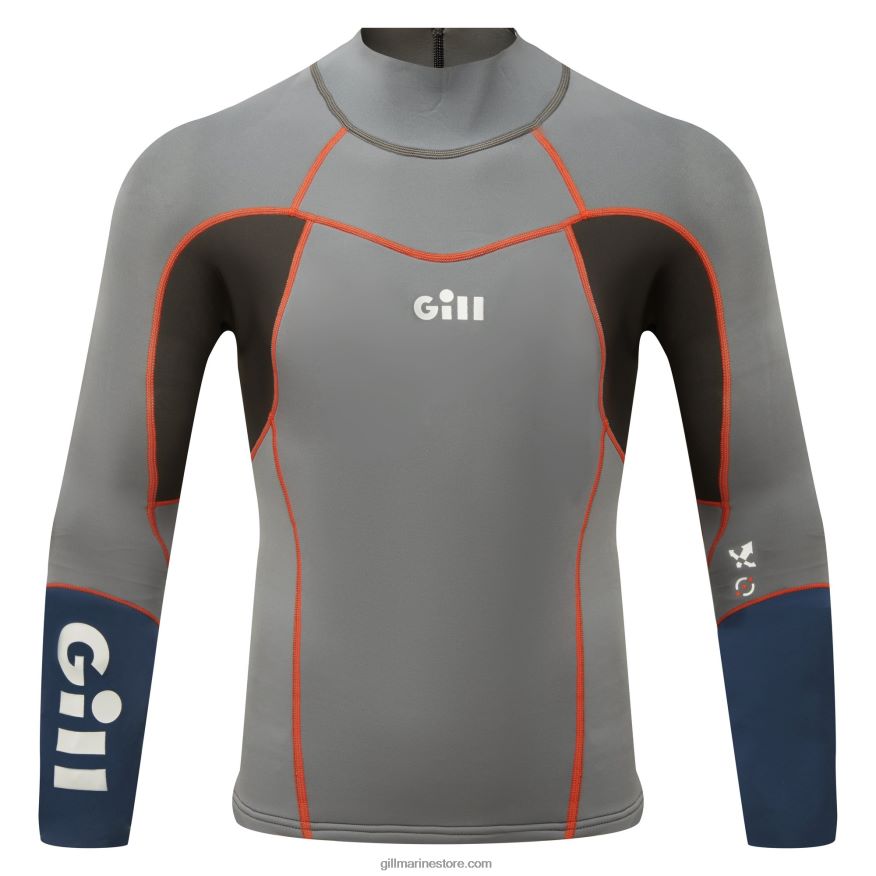 Gill Marine haut zenlite homme DDP04L184 gris acier