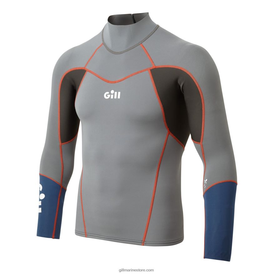 Gill Marine haut zenlite homme DDP04L184 gris acier