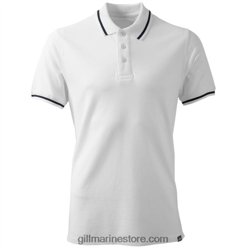 Gill Marine polo pour homme DDP04L250 blanc