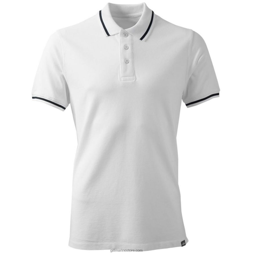 Gill Marine polo pour homme DDP04L250 blanc