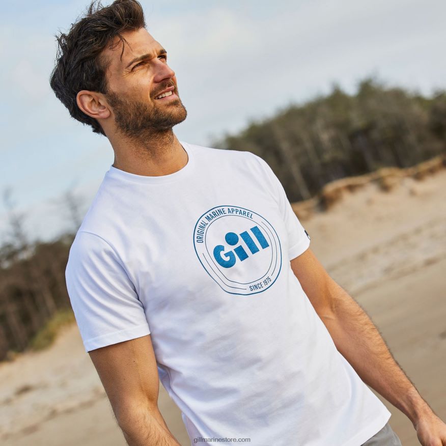 Gill Marine t-shirt scala DDP04L118 blanc