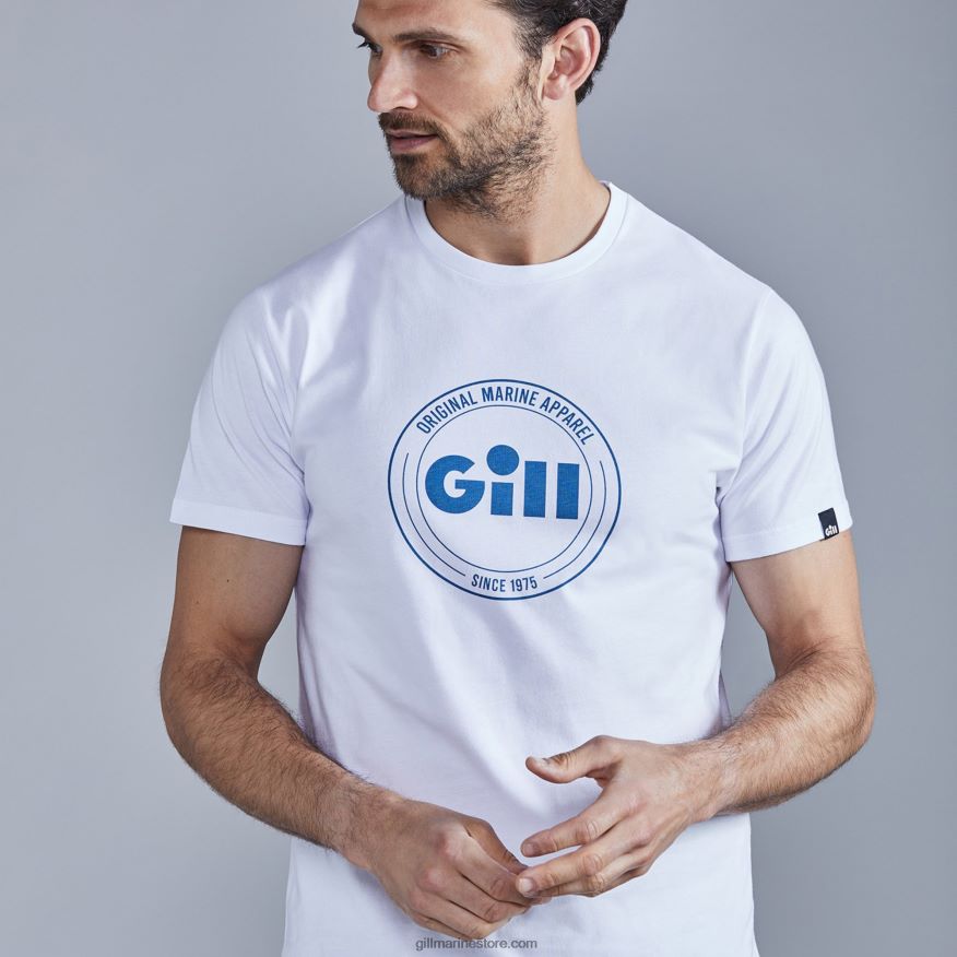 Gill Marine t-shirt scala DDP04L118 blanc