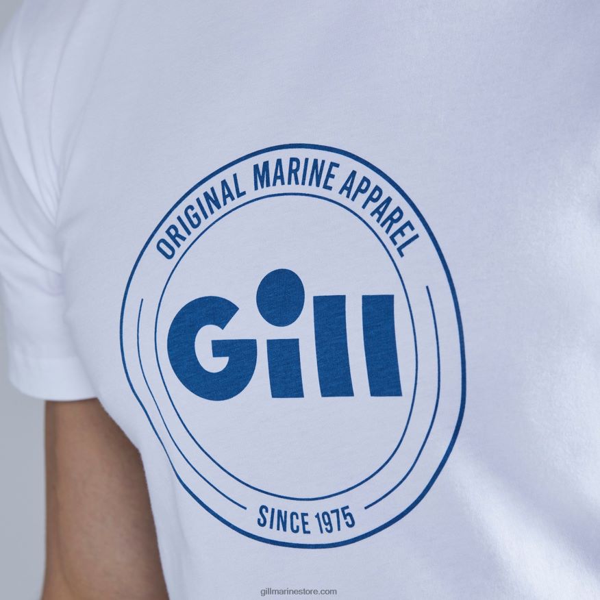 Gill Marine t-shirt scala DDP04L118 blanc