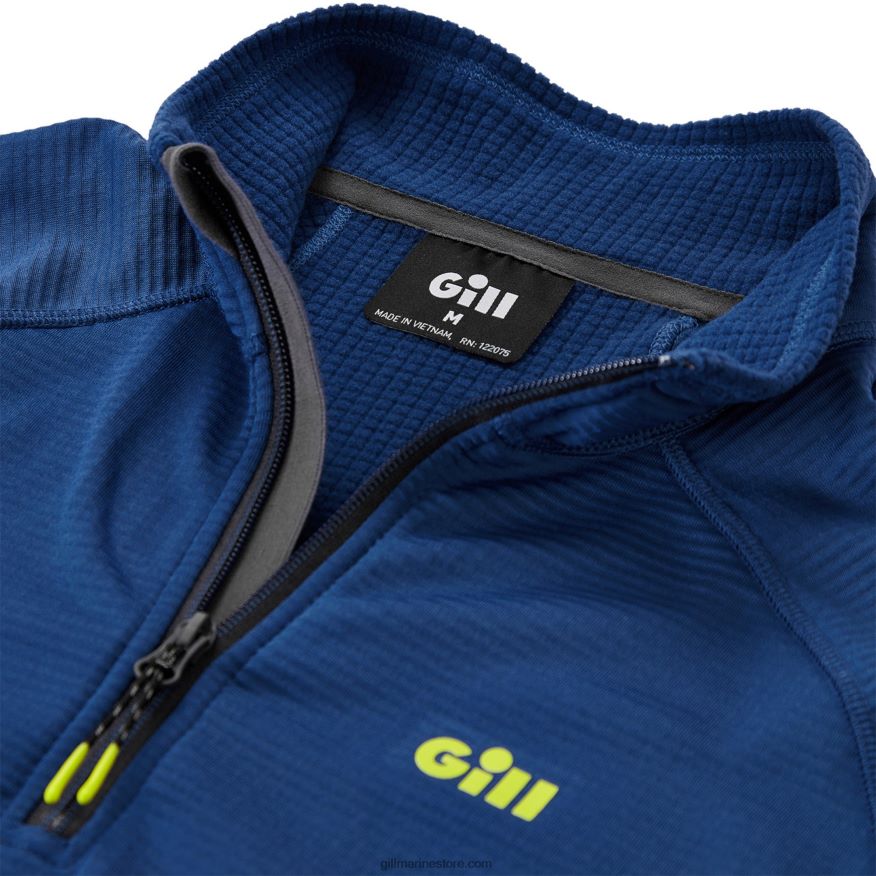 Gill Marine col zip thermique os DDP04L322 bleu atlantique