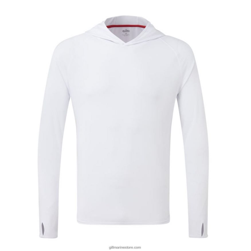 Gill Marine sweat à capuche uv tec DDP04L195 blanc