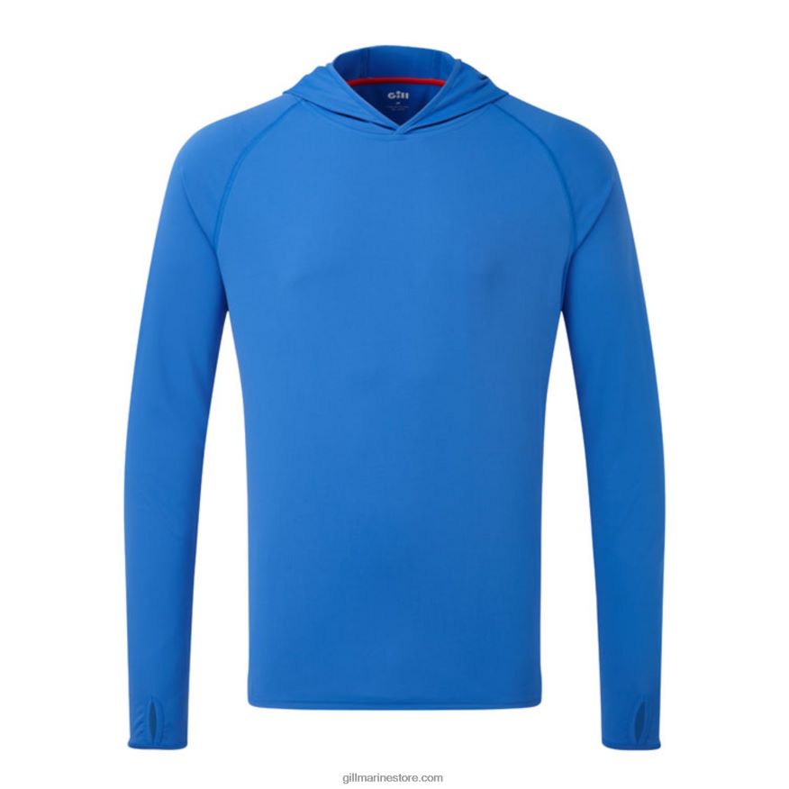 Gill Marine sweat à capuche uv tec DDP04L196 bleu