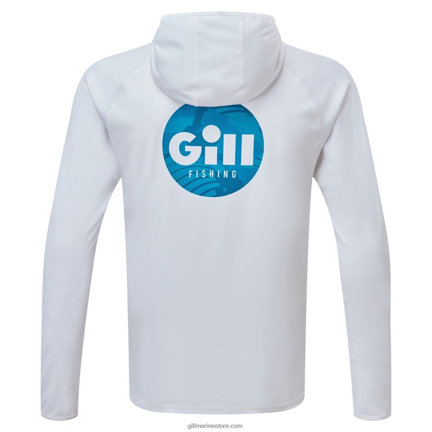 Gill Marine xpel tec sweat à capuche avec logo au dos DDP04L52 blanc