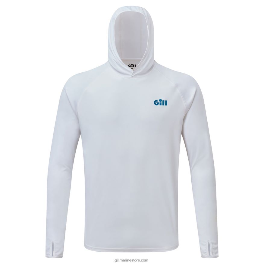 Gill Marine xpel tec sweat à capuche avec logo au dos DDP04L52 blanc