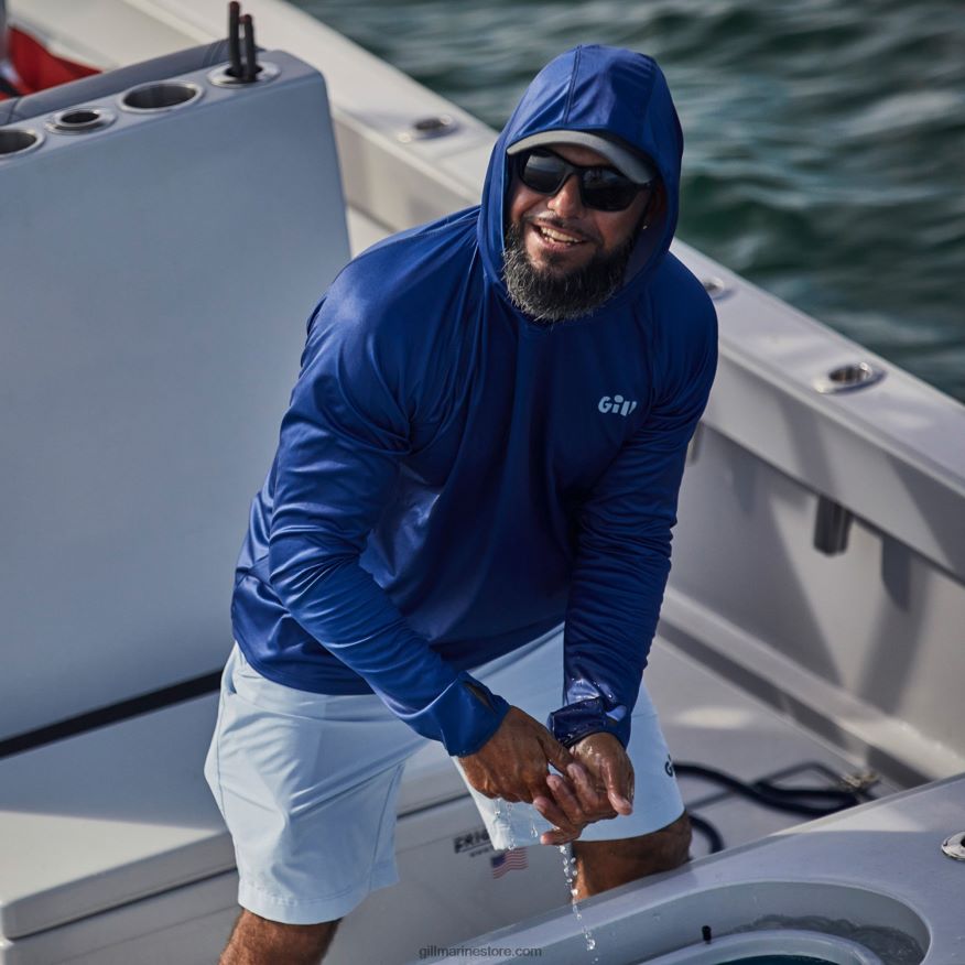 Gill Marine xpel tec sweat à capuche avec logo au dos DDP04L53 crépuscule