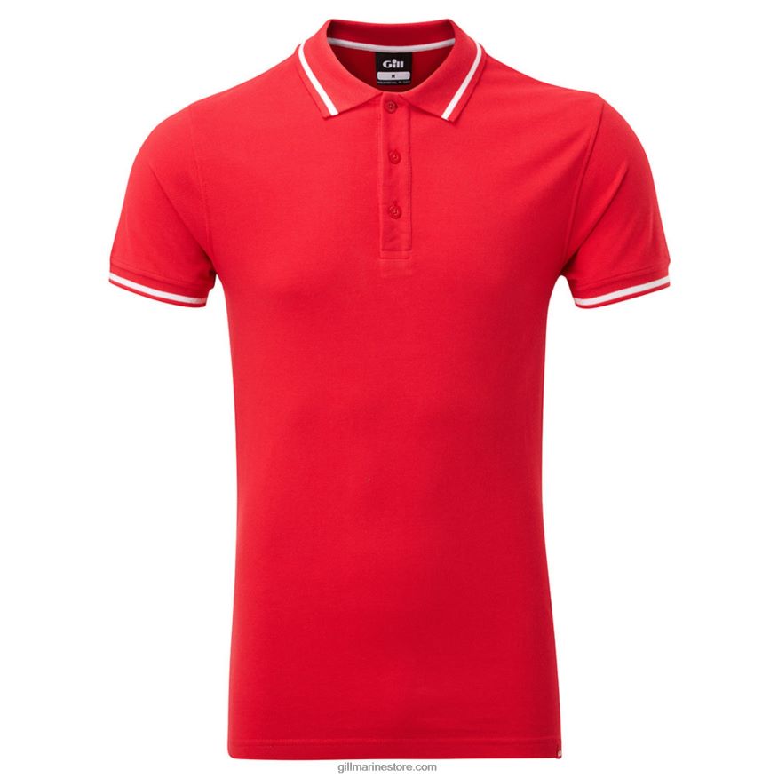 Gill Marine polo pour homme DDP04L533 rouge