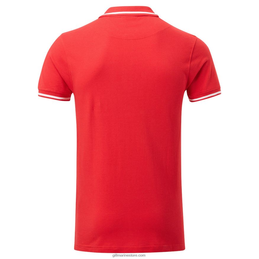 Gill Marine polo pour homme DDP04L533 rouge