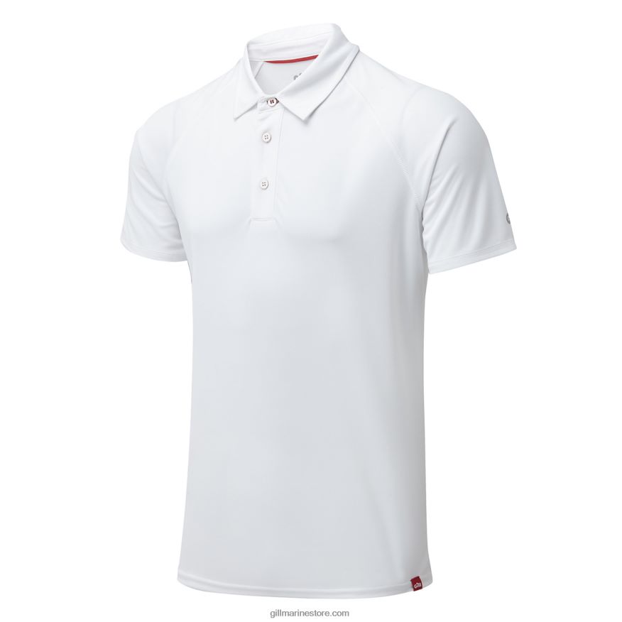 Gill Marine polo uv tec homme DDP04L219 blanc