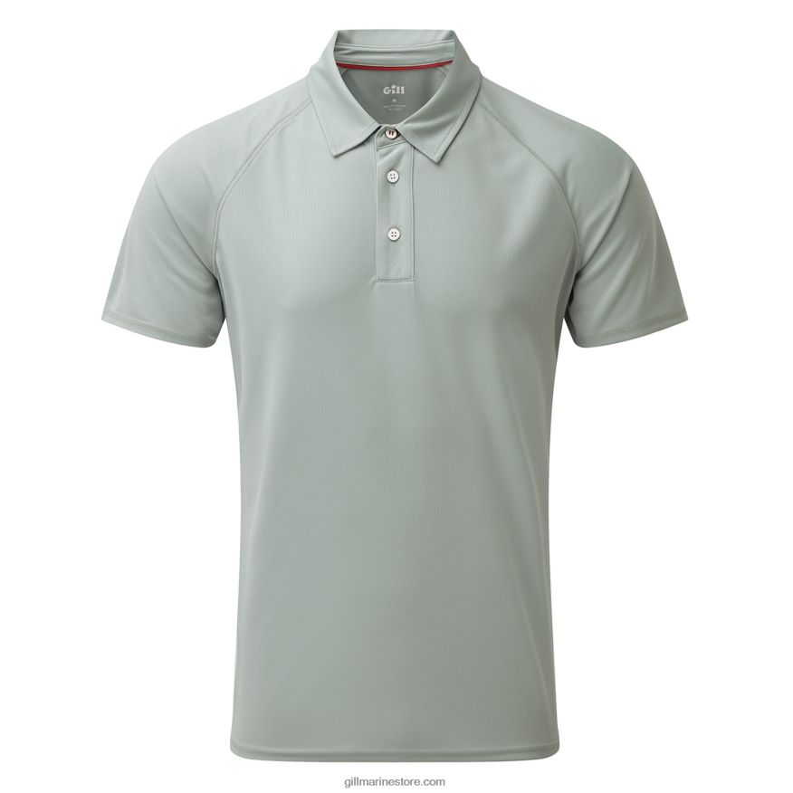 Gill Marine polo uv tec homme DDP04L222 gris moyen