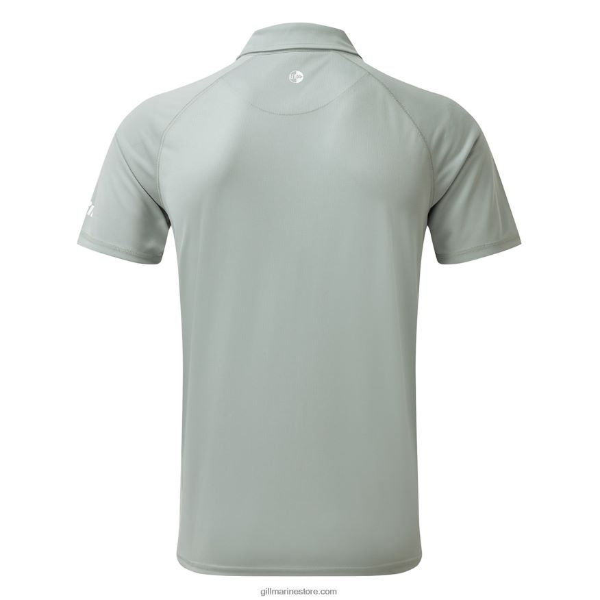 Gill Marine polo uv tec homme DDP04L222 gris moyen