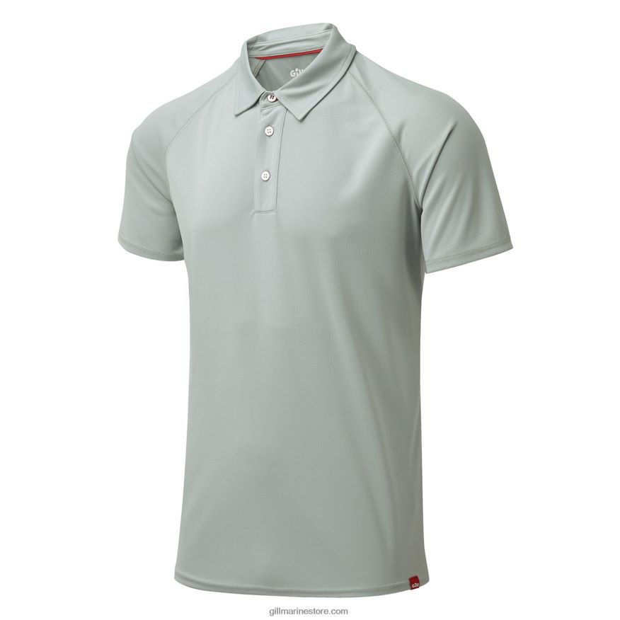 Gill Marine polo uv tec homme DDP04L222 gris moyen