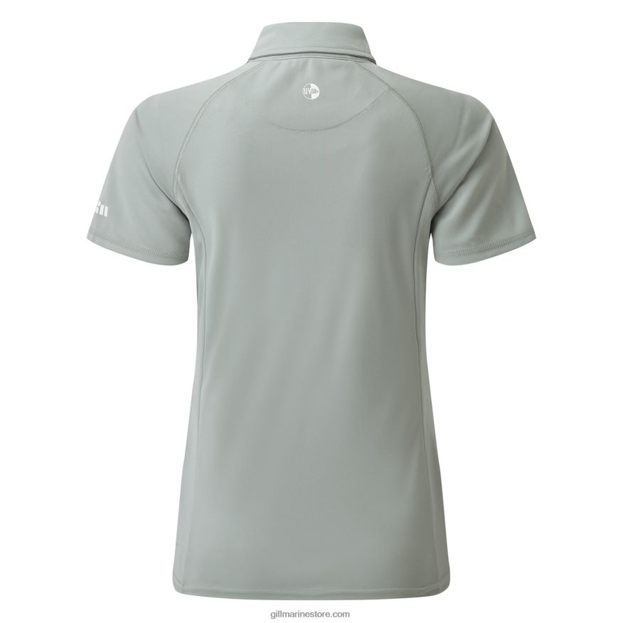 Gill Marine polo uv tec femme DDP04L510 gris moyen