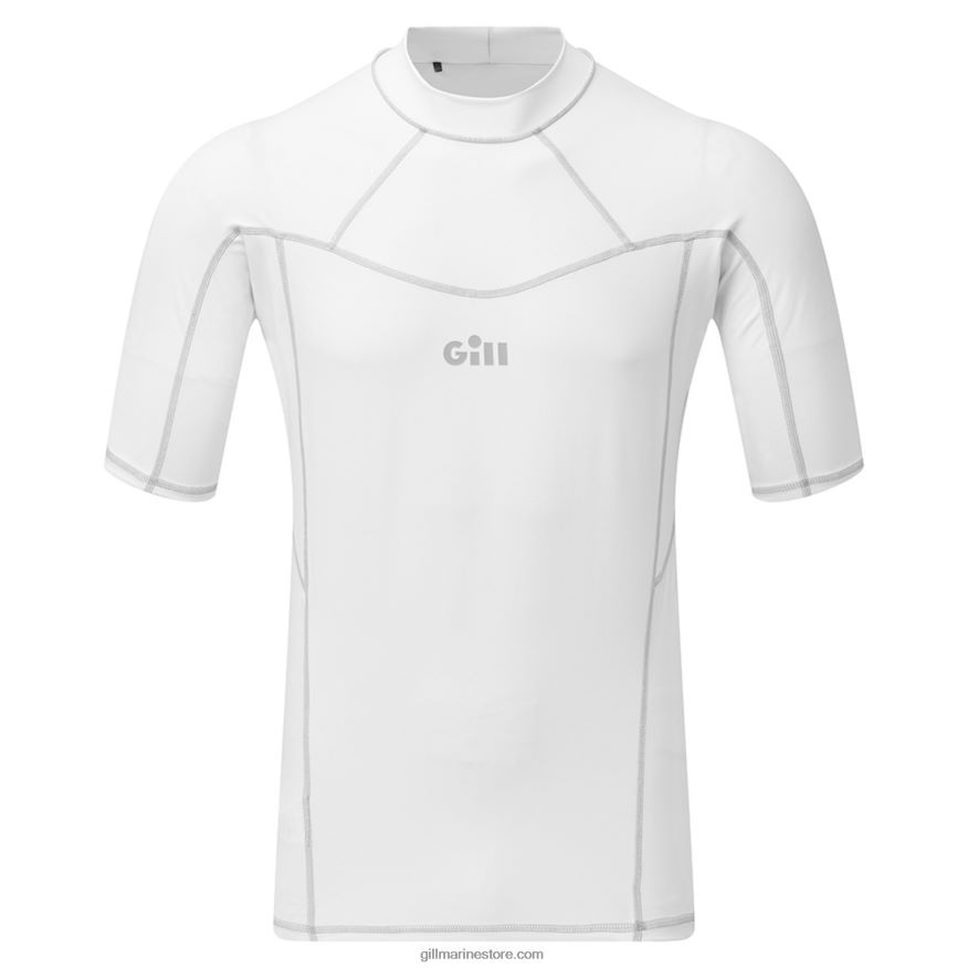 Gill Marine lycra homme - manches courtes DDP04L274 blanc