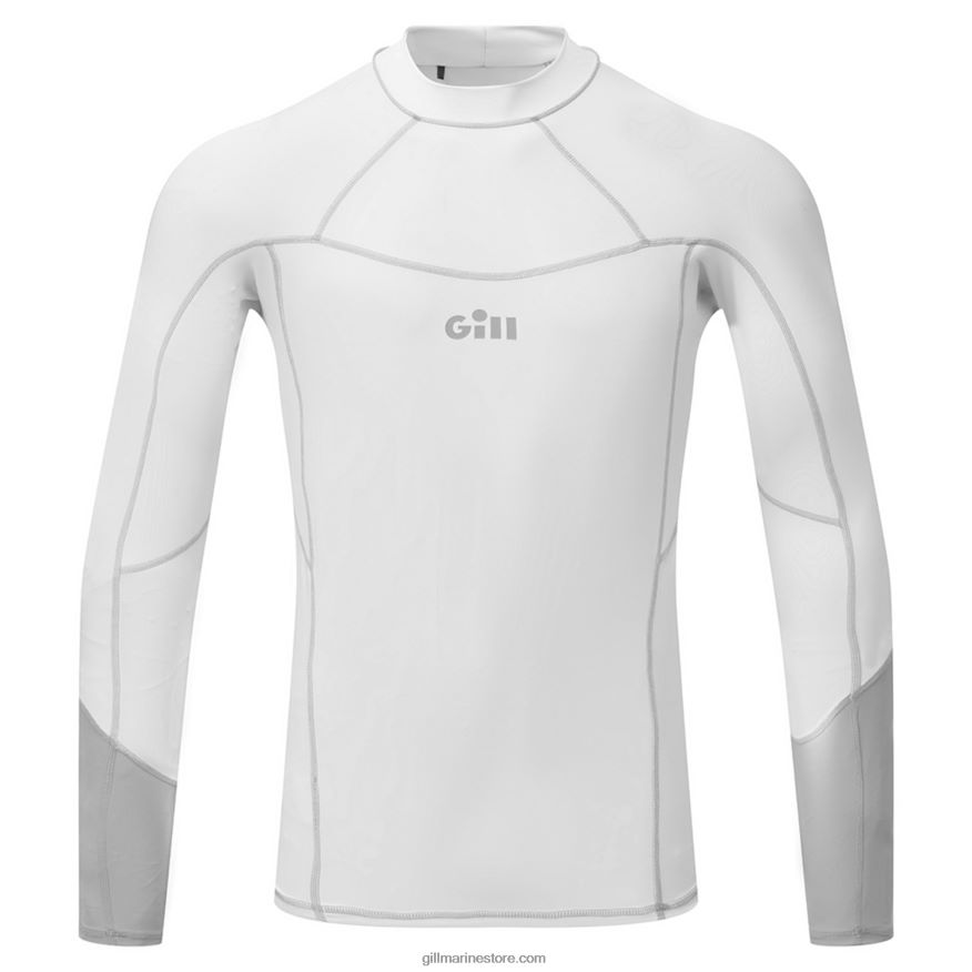 Gill Marine lycra homme - manches longues DDP04L278 blanc