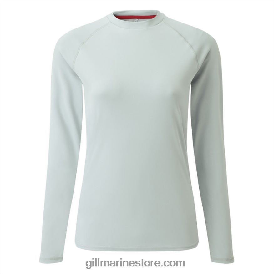 Gill Marine t-shirt à manches longues uv tec pour femmes DDP04L513 gris moyen